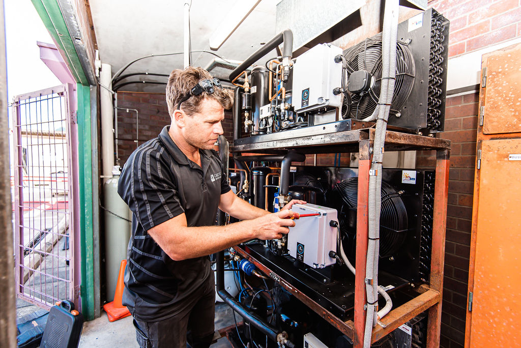 Air conditioning unit installed by Carve Industries